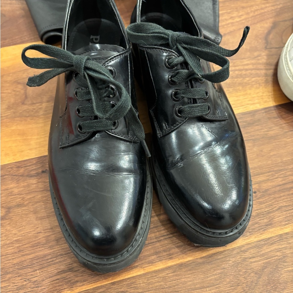 Prada Black Combat Boots